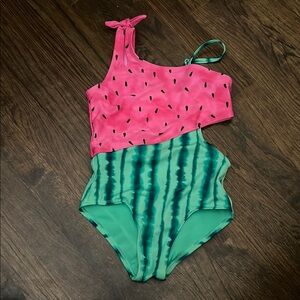 Cat & Jack Pink and Green Kids Swimwear